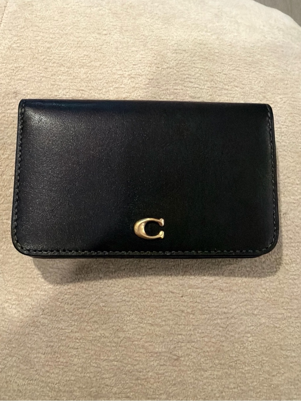 Coach Essential Slim Card Case Wallet Black NWOT